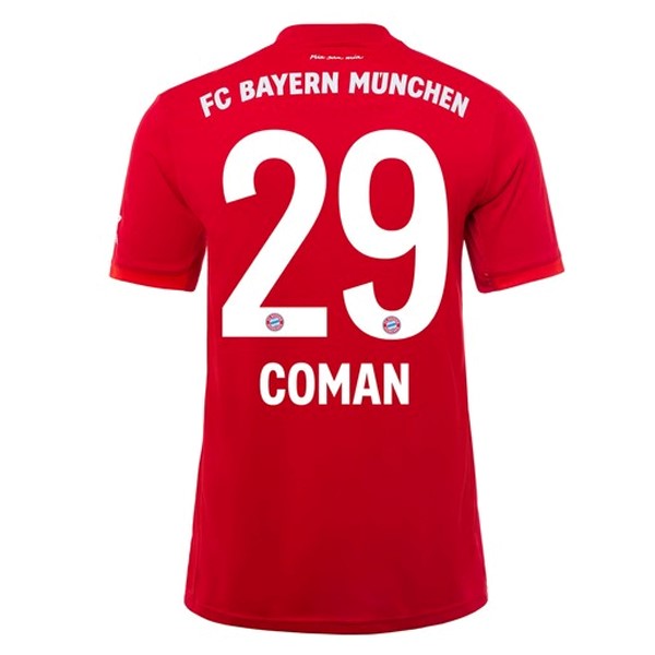 Camiseta Bayern Munich NO.29 Coman Replica Primera Ropa 2019/20 Rojo